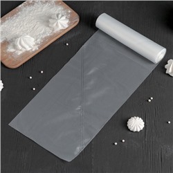 Кондитерские мешки одноразовые, 27×18 см (размер S), в рулоне 72 шт.