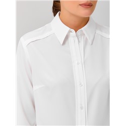 Блузка молочного цвета с длинным рукавом