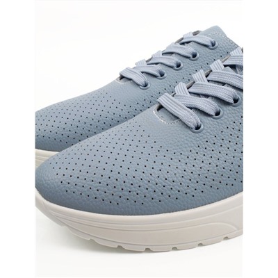 03-YH596-4 LT. BLUE Полуботинки летние женские (натуральная кожа)