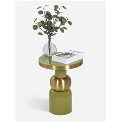 Столик кофейный «Авокадо», 40×40×53 см, с золотой сферой