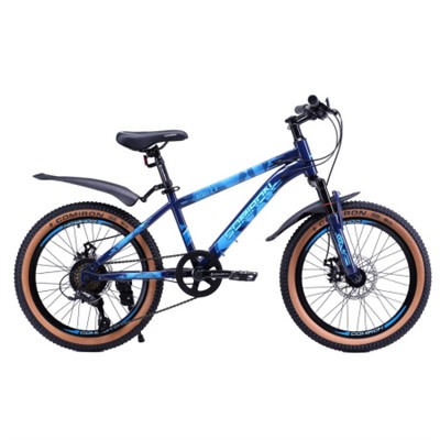 Велосипед 20" рама 12" 7sp COMIRON REBEL морской хаки