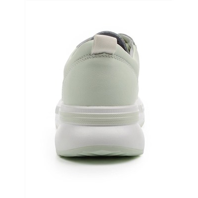 03-YH324-3 LT. GREEN Полуботинки спортивные женские (натуральная кожа)