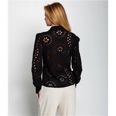 Блуза #ОКТ086009, чёрный