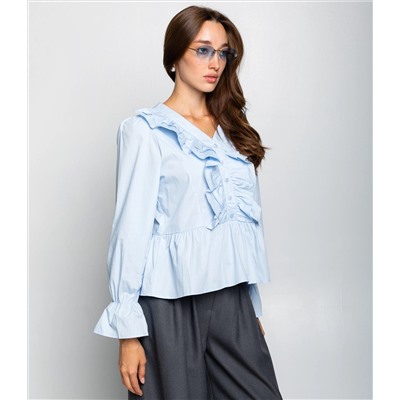 Блуза #КТ2697 (1), голубой
