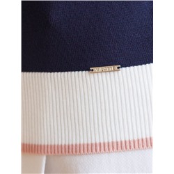 Джемпер с V-вырезом с коротким рукавом из вискозы