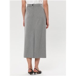 Юбка светло-серая с карманами