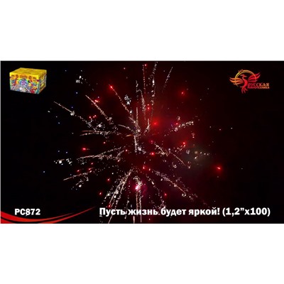 Фейерверк РС8721 Пусть жизнь будет яркой! (1,2" х 99)