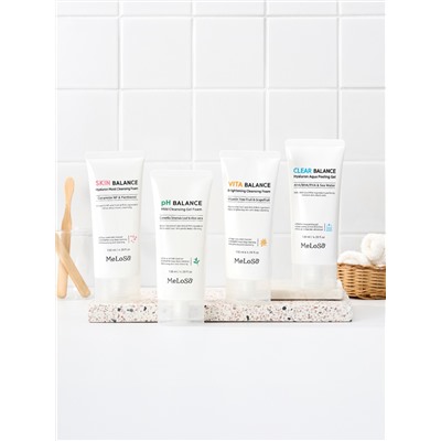 MeLoSo Очищающая пенка для лица с церамидами и пантенолом / Skin Balance Hyaluron Moist Cleansing Foam, 130 мл