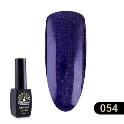 Гель лак Global Fashion BLACK ELITE 054, 8 мл