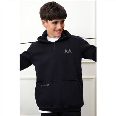 Теплый детский костюм из футера трехнитки с начесом Happyfox