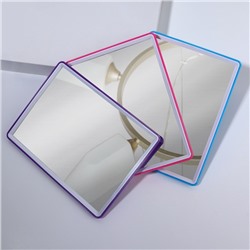 Зеркало настольное - подвесное, зеркальная поверхность 13.5×18.5 см, МИКС