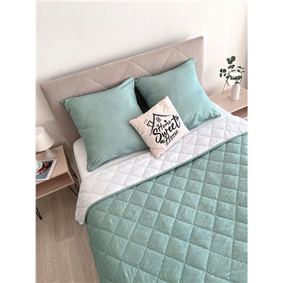 Комплект без белья Набор с одеялом КМ-004 мята-белый