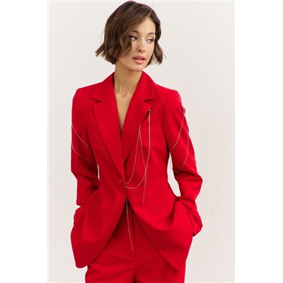 Брюки, жакет RINKA 1481 красный