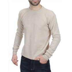 L632 LIGHT BEIGE Джемпер мужской (100% шерсть)