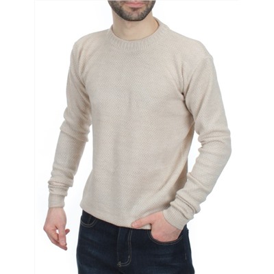 L632 LIGHT BEIGE Джемпер мужской (100% шерсть)