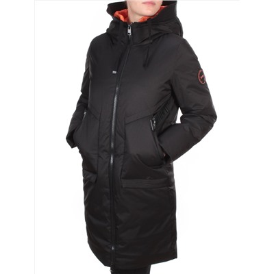 GWD21336P BLACK Пальто зимнее женское PURELIFE (200 гр. холлофайбер)
