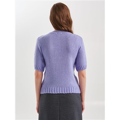 Джемпер вязаный с короткими рукавами