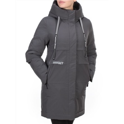 8802 DARK GRAY Пальто зимнее женское CLOUD LAG CAT  (200 гр. холлофайбер)