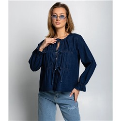 Блуза #КТ73555, синий