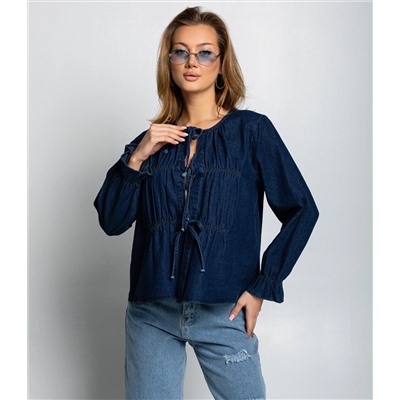 Блуза #КТ73555, синий