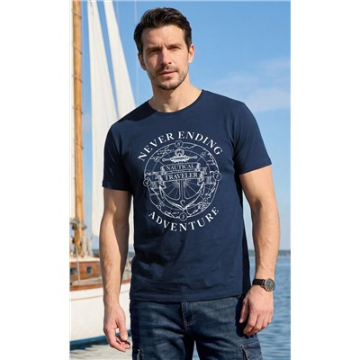 Футболка P611-06-928 d.blue