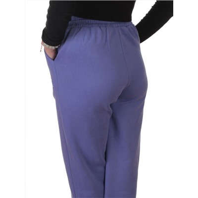 2621 LILAC Штаны спортивные утепленные женские (85% хлопок, 10% полиэстер, 5% спандекс)
