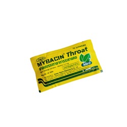 Пастилки от боли в горле и кашля со вкусом мяты Mybacin Throat Mint 10 пастилок
