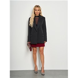 Жакет чёрный в полоску