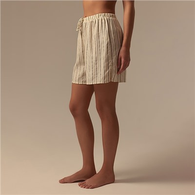 Шорты домашние женские SL HOME Linen, белые