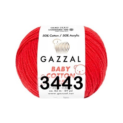 Пряжа Gazzal Baby Cotton 25