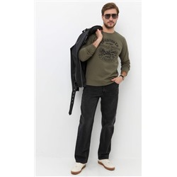 Лонгслив мужской с принтом F021-1001-642 хаки