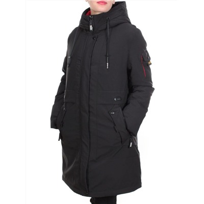 YR-119 BLACK Куртка зимняя женская АЛИСА (200 гр. холлофайбера)