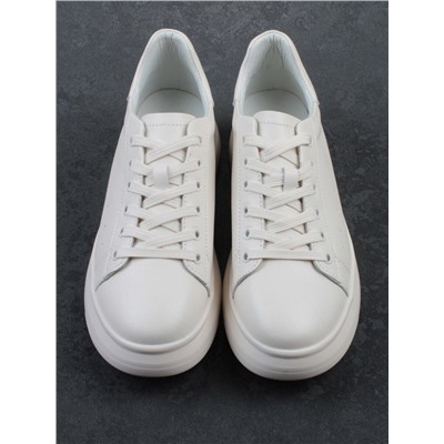 03-YC151-3 LT. BEIGE Кеды женские (натуральная кожа)