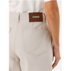 Брюки укороченные в цвете сафари