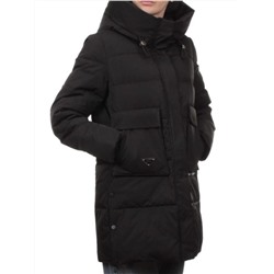 751 BLACK Пальто зимнее женское (170 гр. холлофайбер)