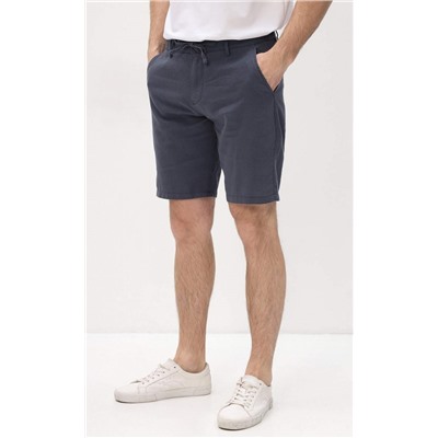 Шорты мужские льняные F111-0960-1 тёмно-серые