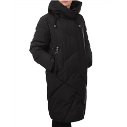 8825 BLACK Пальто зимнее женское (200 гр. холлофайбер)