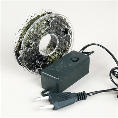 Гирлянда 50 м 500 LED / NEW9 /уп 50/теплый белый
