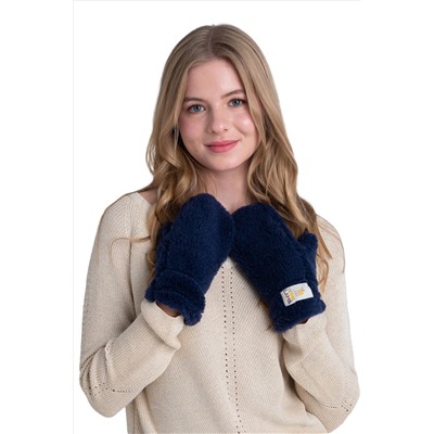 Варежки меховые на резинке ИНДИГО