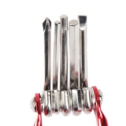 Мультитул велосипедный универсальный COMIRON TOOL 11в1, шестигранные крестовые плоские torx отвёртки, выжимка цепи, красный /уп 100/