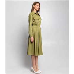 Платье #КТ8517, оливковый