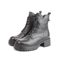 04-M3-1478 BLACK Ботинки зимние женские (натуральная кожа, натуральный мех)