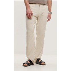 Брюки лен F211-0854 l.beige