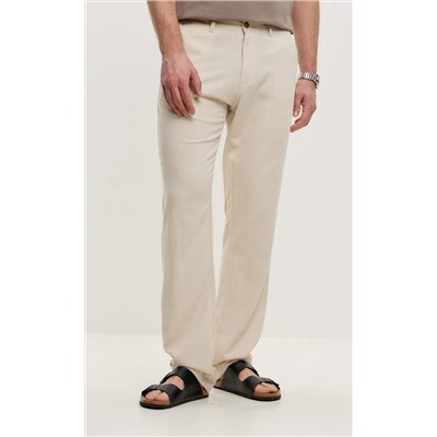 Брюки лен F211-0854 l.beige