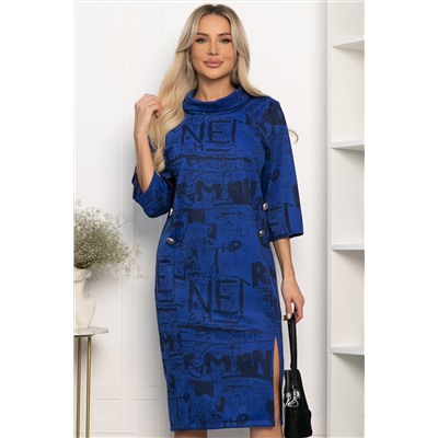 Платье трикотажное Конфетти (синее) П14294-18М