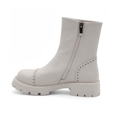 Ботинки из натуральной кожи QXP209-118 белые