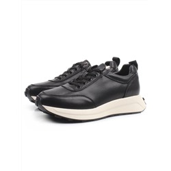 03-A9050-1 BLACK Кроссовки женские (натуральная кожа)