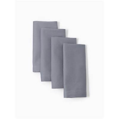 Набор салфеток сервировочных «Этель. Олень», 40×40 см - 4 шт., с декоративными кольцами, 100% ХБ