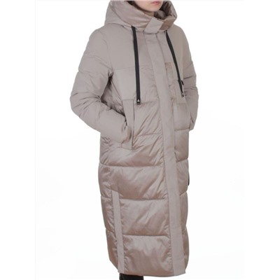 A81 BEIGE Пальто зимнее женское (200 гр. холлофайбер)