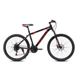 Велосипед 26" рама 17" 21sp MEGAWHEELS MOUNTAIN II чёрный-красный